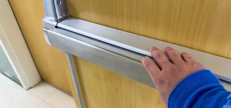 Installing a Push Bar on a Door Takoma Park